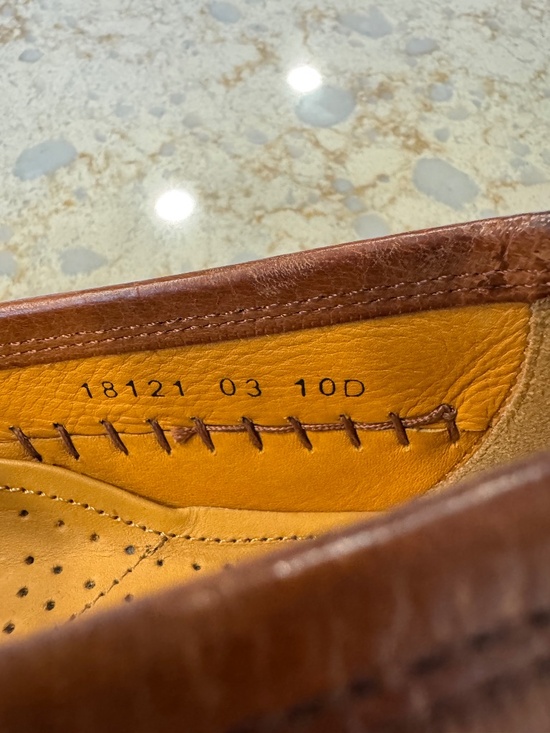 Vintage Men\'s Size 10D Florsheim 100% Leather Kiltie Tassled Loafer Cognac Brown main image 8